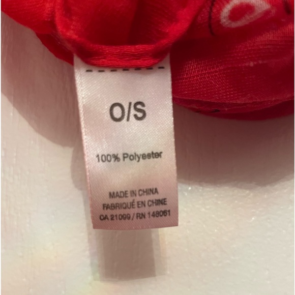 Ardene infinity scarf o/s - red print - Picture 5 of 5